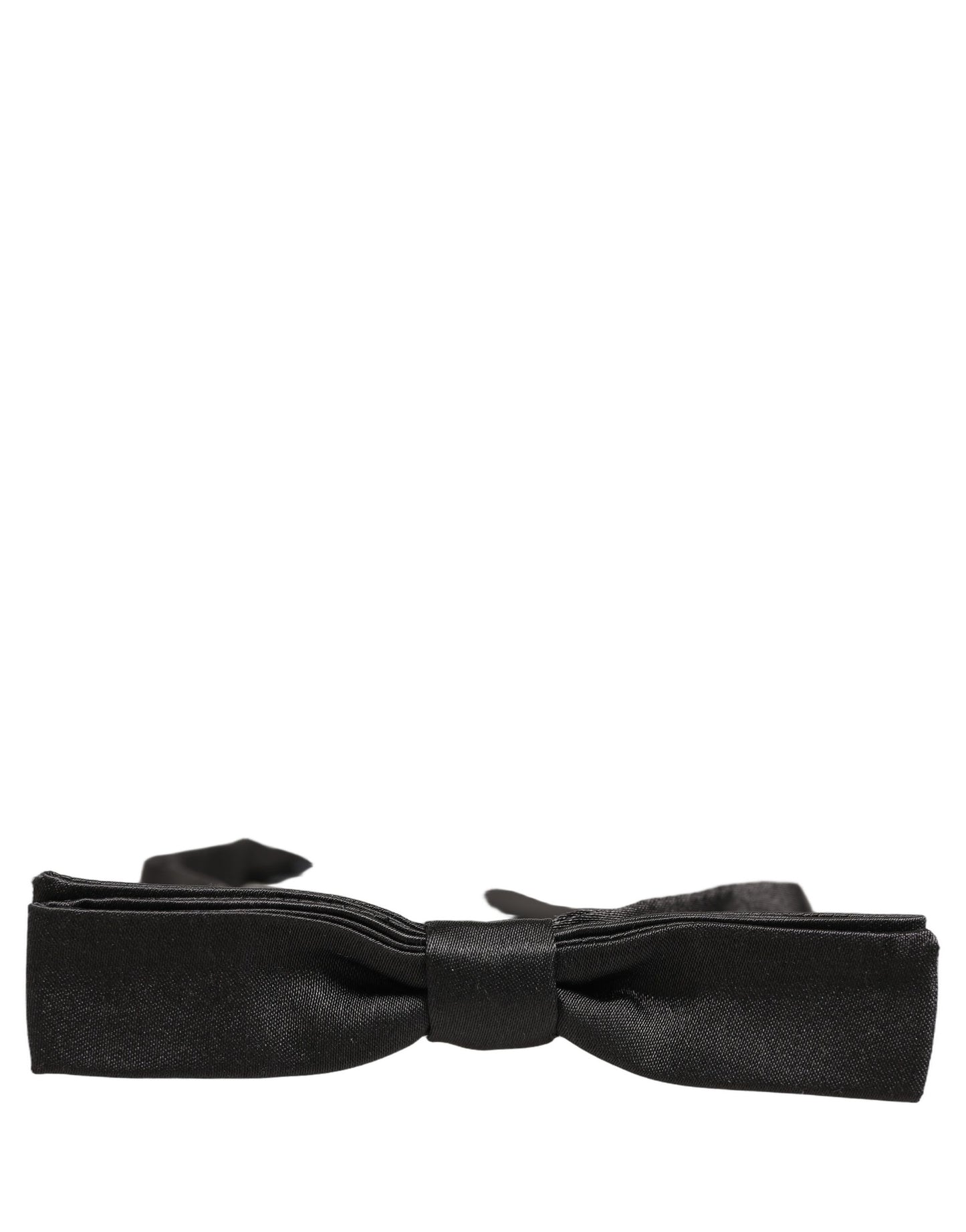 Dolce & Gabbana Men Black 100% Silk Adjustable Neck Papillon Bow Tie