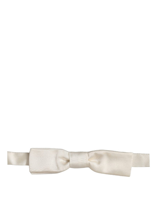 Dolce & Gabbana Silk Satin Necktie - Black White