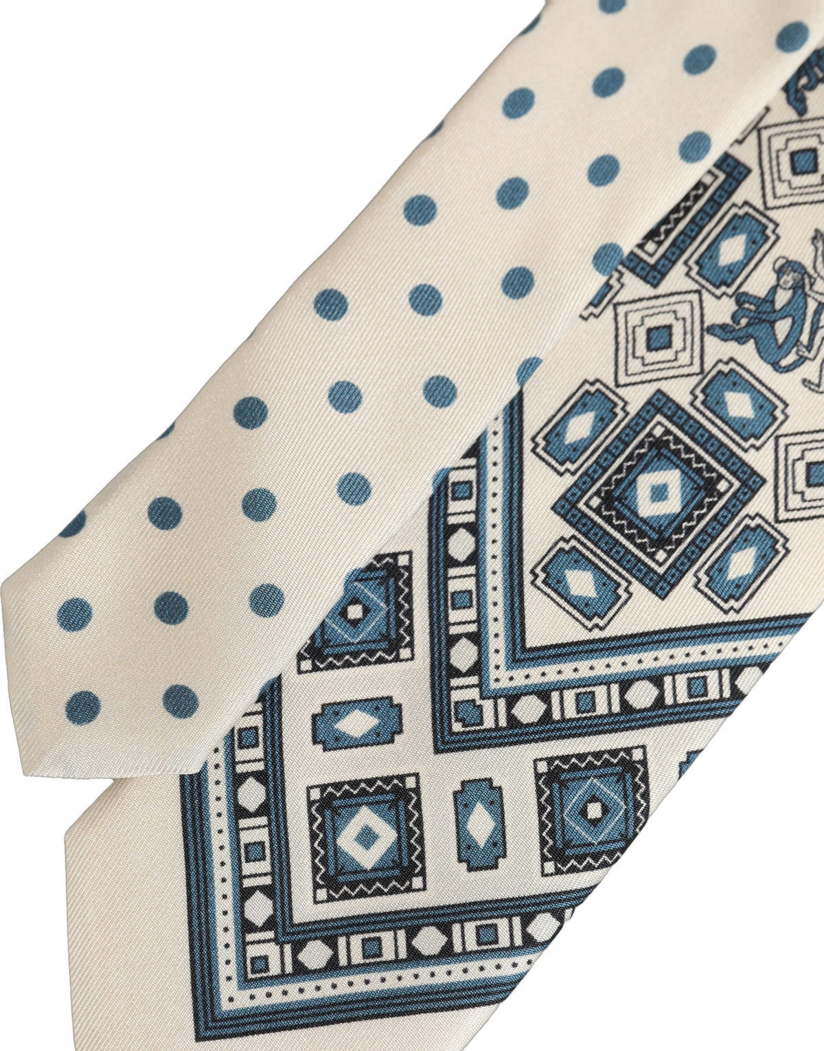 Dolce & Gabbana Silk Necktie - Blue White
