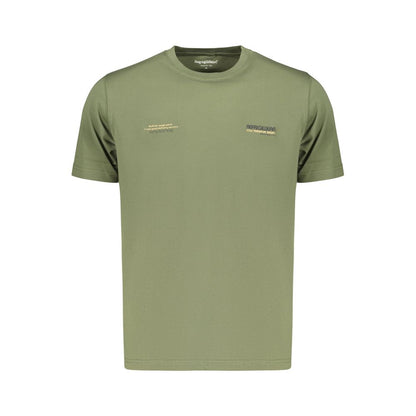 T-Shirt by Refrigiwear for men in cotton green & print features an on trend silhouette, perfectly showcasing a on trend and crew neckline for an elevated aesthetic.