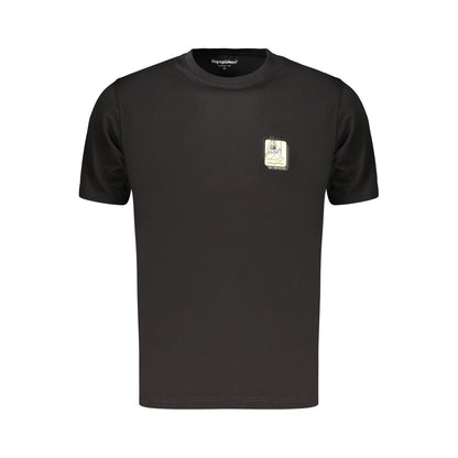 T-Shirt by Refrigiwear for men in cotton black, signature & print showcases a unassuming silhouette, artfully detailed with a refined crew neckline and unassuming for a sophisticated, contemporary look.