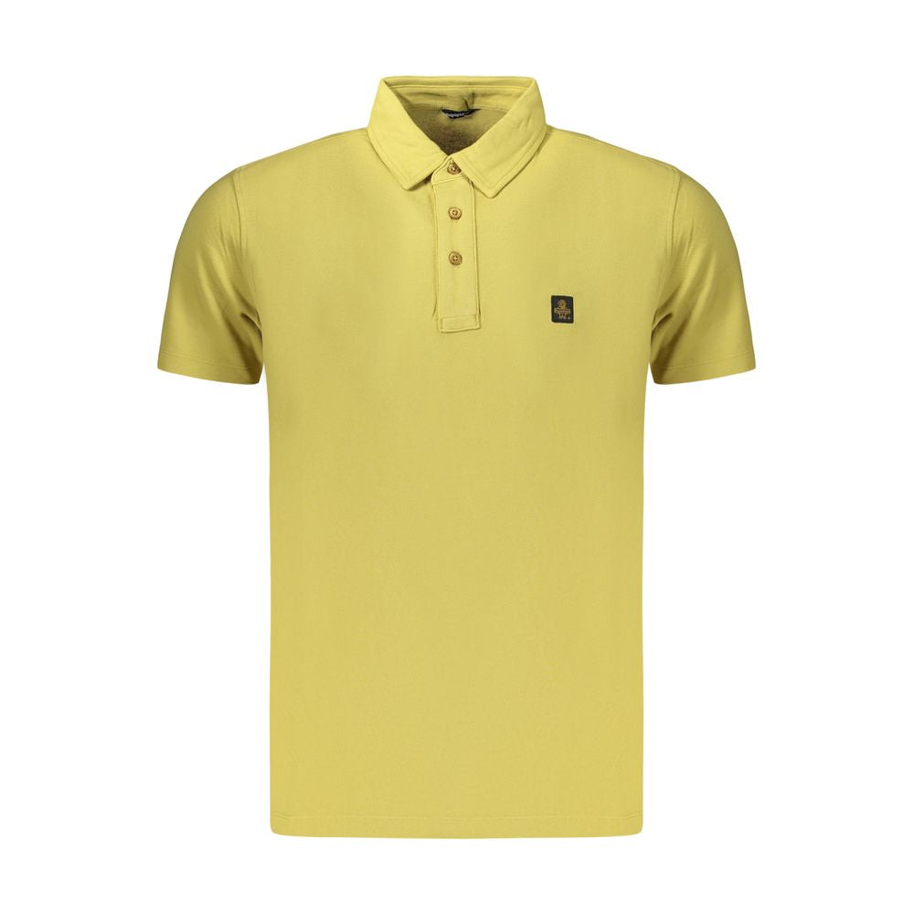 Polo Shirt by Refrigiwear for men in cotton yellow features a eye catching silhouette, showcasing a refined and for a eye catching finish.