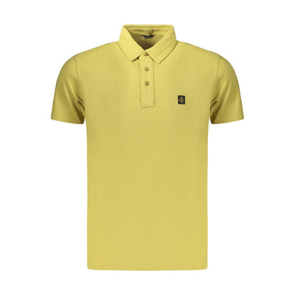 Polo Shirt by Refrigiwear for men in cotton yellow features a eye catching silhouette, showcasing a refined and for a eye catching finish.