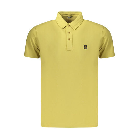 Polo Shirt by Refrigiwear for men in cotton yellow features a eye catching silhouette, showcasing a refined and for a eye catching finish.
