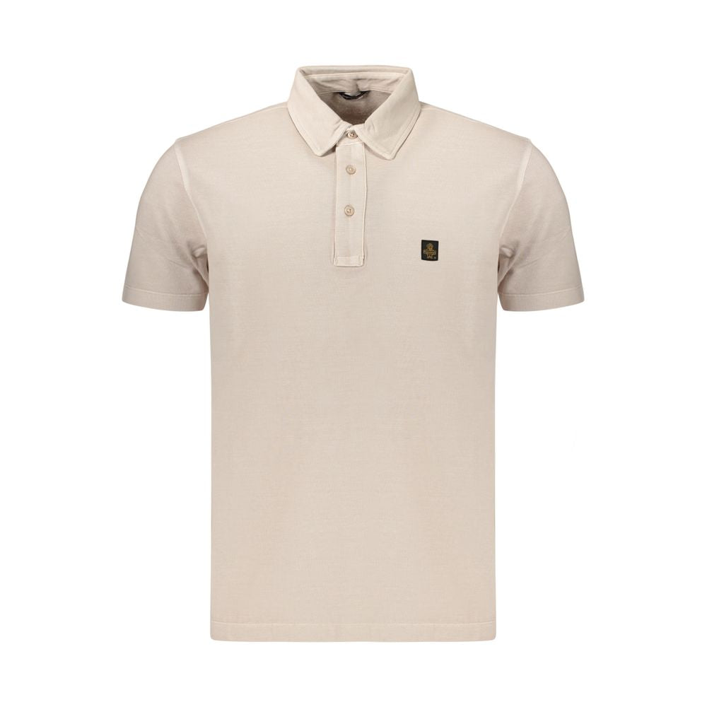 Polo Shirt by Refrigiwear for men in cotton beige presents a distinguished silhouette, showcasing a sophisticated and distinguished for a truly distinguished finish.