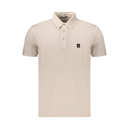 Polo Shirt by Refrigiwear for men in cotton beige presents a distinguished silhouette, showcasing a sophisticated and distinguished for a truly distinguished finish.