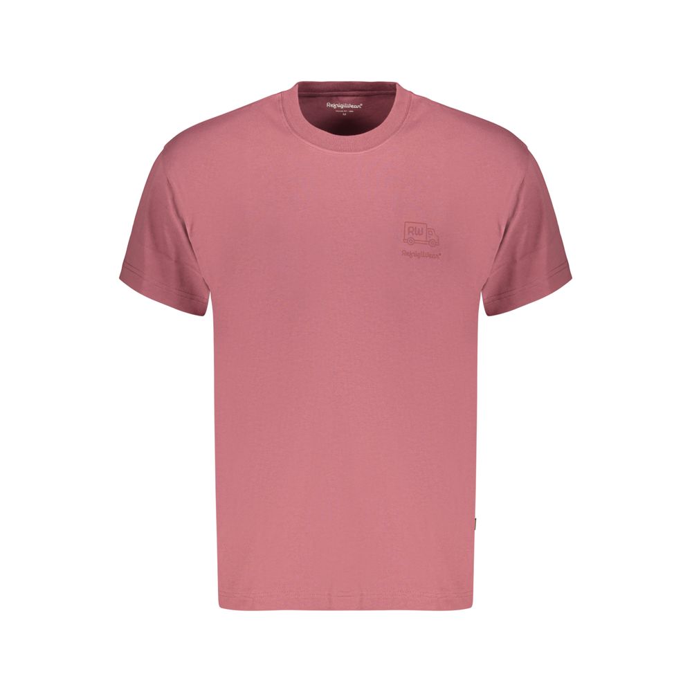 T-Shirt by Refrigiwear for men in cotton purple, violet, signature & print showcases a unassuming silhouette, artfully detailed with a refined crew neckline and unassuming for a sophisticated, contemporary look.