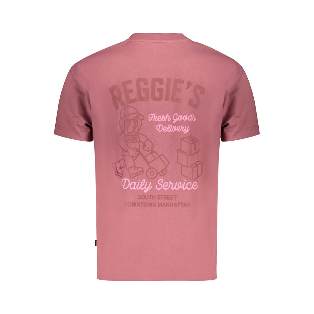 T-Shirt by Refrigiwear for men in cotton purple, violet, signature & print showcases a dramatic silhouette, elegantly detailed with a dramatic crew neckline and for a truly dramatic finish.