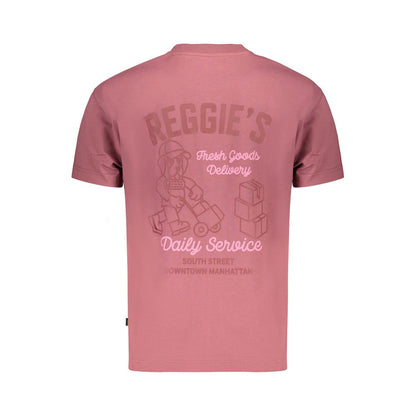 T-Shirt by Refrigiwear for men in cotton purple, violet, signature & print showcases a dramatic silhouette, elegantly detailed with a dramatic crew neckline and for a truly dramatic finish.