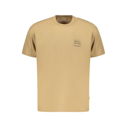 T-Shirt by Refrigiwear for men in cotton brown & print showcases a fashionable silhouette, elegantly detailed with a fashionable and crew neckline for a sophisticated, high-fashion look.