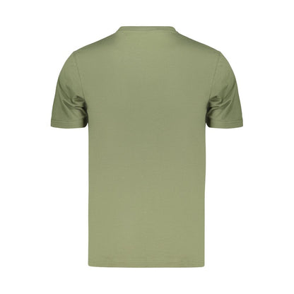 Refrigiwear Men's Crew Neck Cotton T-Shirt - Green Print