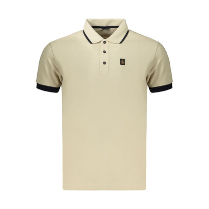 Refrigiwear Men's Stretch Cotton Polo Shirt - Beige
