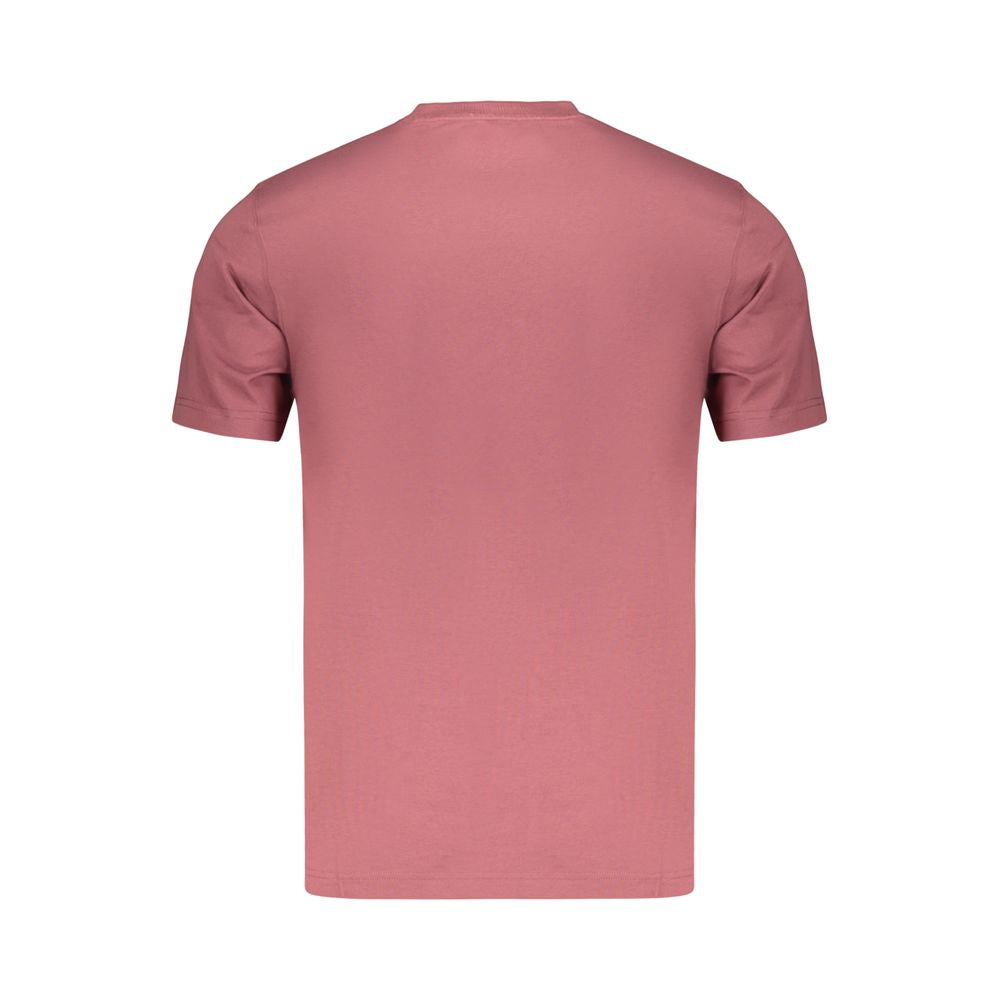 T-Shirt by Refrigiwear for men in cotton red & print features a plush silhouette, showcasing a sophisticated crew neckline and for a truly plush finish.
