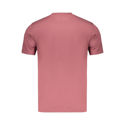 T-Shirt by Refrigiwear for men in cotton red & print features a plush silhouette, showcasing a sophisticated crew neckline and for a truly plush finish.