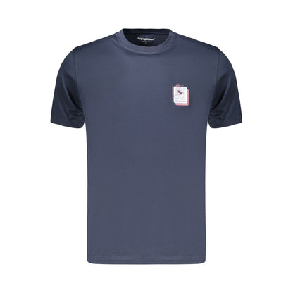 Refrigiwear Men's Crew Neck Cotton T-Shirt - Blue Print
