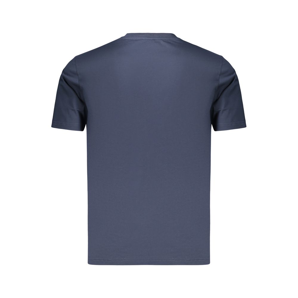 Refrigiwear Men's Crew Neck Cotton T-Shirt - Blue Print