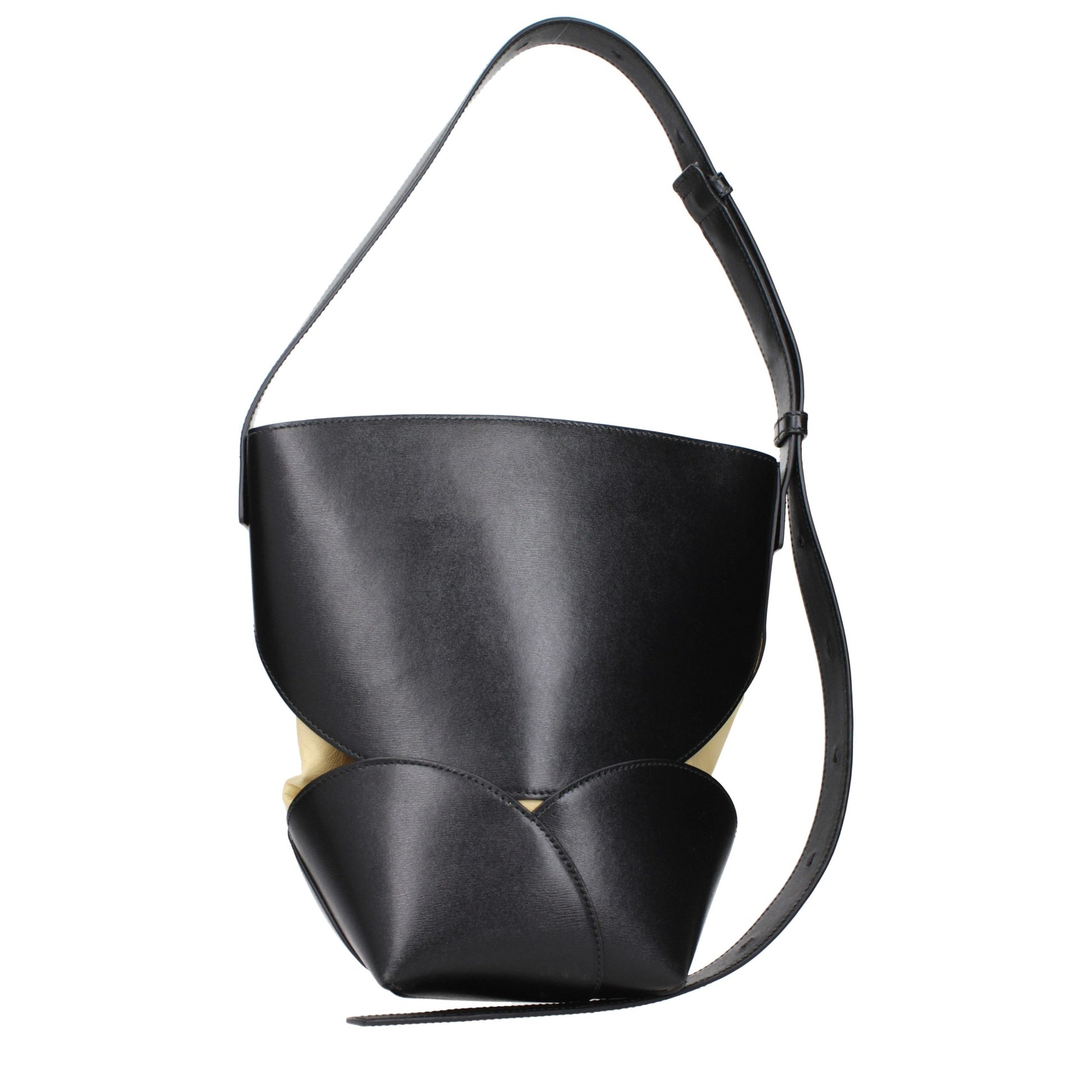 Crossbody Handbag by Jil Sander for women in leather black showcases a versatile sophistication silhouette, featuring a secure , versatile sophistication , and versatile crossbody-strap & adjustable-strap for a versatile sophistication finish.
