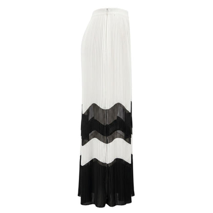 Trussardi Jeans White Polyester Women Skirt
