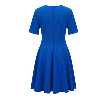 Trussardi Jeans Blue Poliestere Women Dress