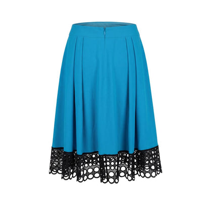 Trussardi Blue Acetate Women Skirt