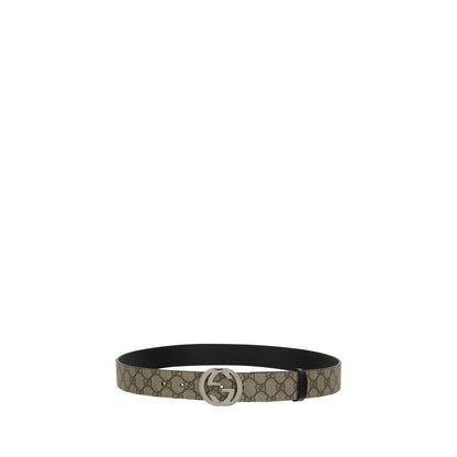 Belt by Gucci for men in polyester polyurethane cotton brown & monogram features a bohemian chic silhouette, showcasing the bohemian chic Gg Polyester Polyurethane Cotton Belt design with a sophisticated bohemian chic finish.