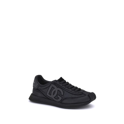 Athletic Sneakers by Dolce & Gabbana for men in suede leather black & monogram features an timeless silhouette from the Men's Athletic Suede Leather Sneakers collection, showcasing a timeless athletic style for a timeless look.