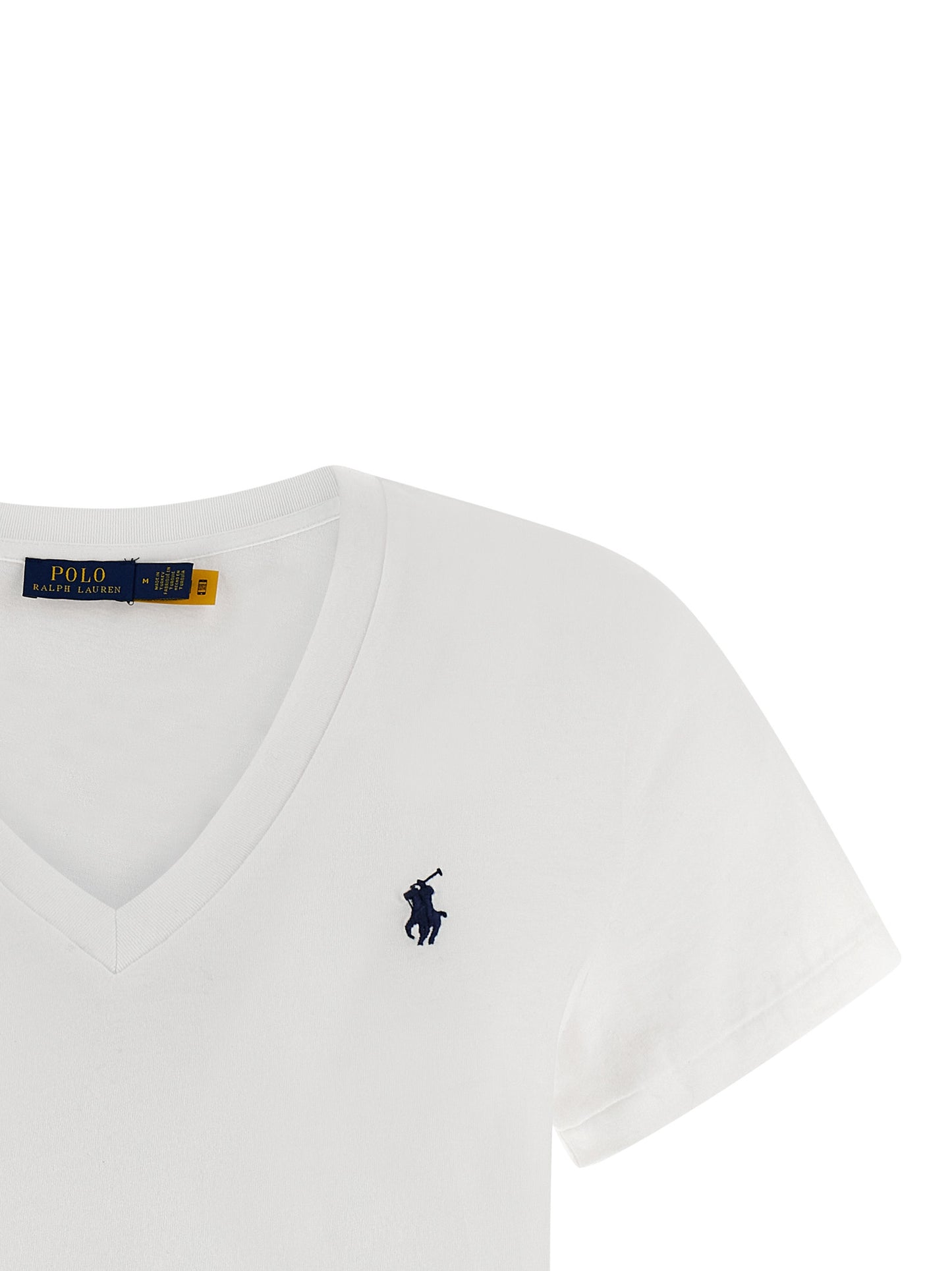 Polo Shirt by Polo Ralph Lauren for women in cotton white presents a sleek silhouette, featuring a refined and for a sleek finish.