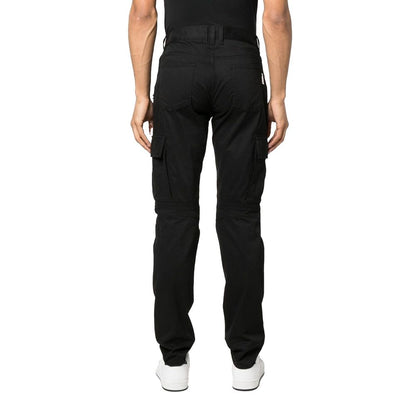 Balmain Black Cotton Cargo Pants