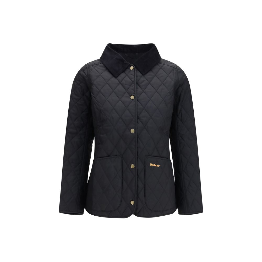 Windbreaker Jacket by Barbour for women in polyester polyamide corduroy blue & signature features an enduring silhouette, showcasing technical pockets & windproof and a sophisticated for a truly enduring aesthetic.