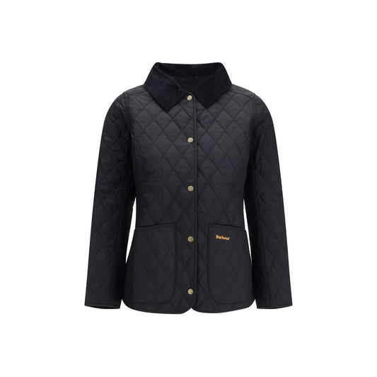 Windbreaker Jacket by Barbour for women in polyester polyamide corduroy blue & signature features an enduring silhouette, showcasing technical pockets & windproof and a sophisticated for a truly enduring aesthetic.