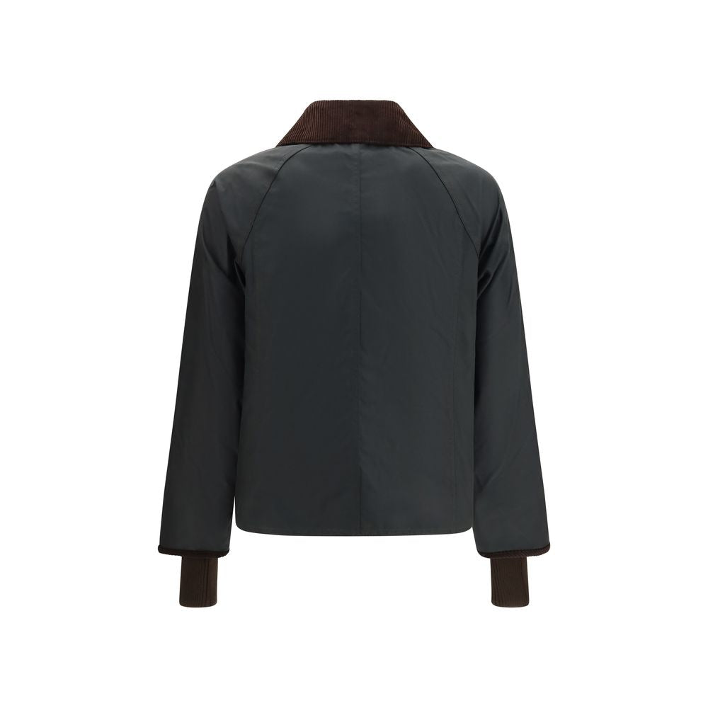 Windbreaker Jacket by Barbour for women in cotton bicolour, gold & signature features an magnificent silhouette, showcasing the sophisticated and functional pockets & windproof for a premium, magnificent look.