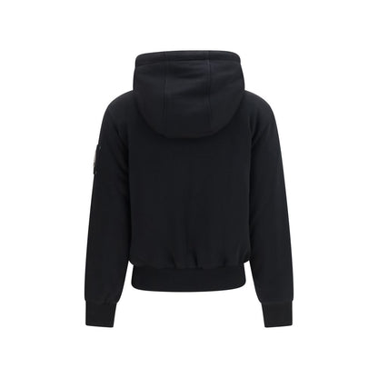 Sweatshirt Hoodie by Moose Knuckles for women in polyester cotton & fur black features a authentic silhouette, showcasing a sophisticated hooded neckline and authentic detail for a refined finish.