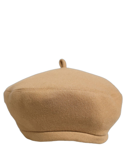 Dolce & Gabbana Beige Wool French Style Beret Capello Hat