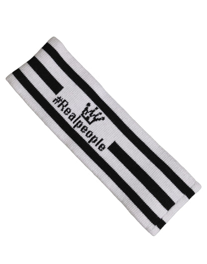 Dolce & Gabbana White Wool Knit #DGmillennials Head Band One Size Hat