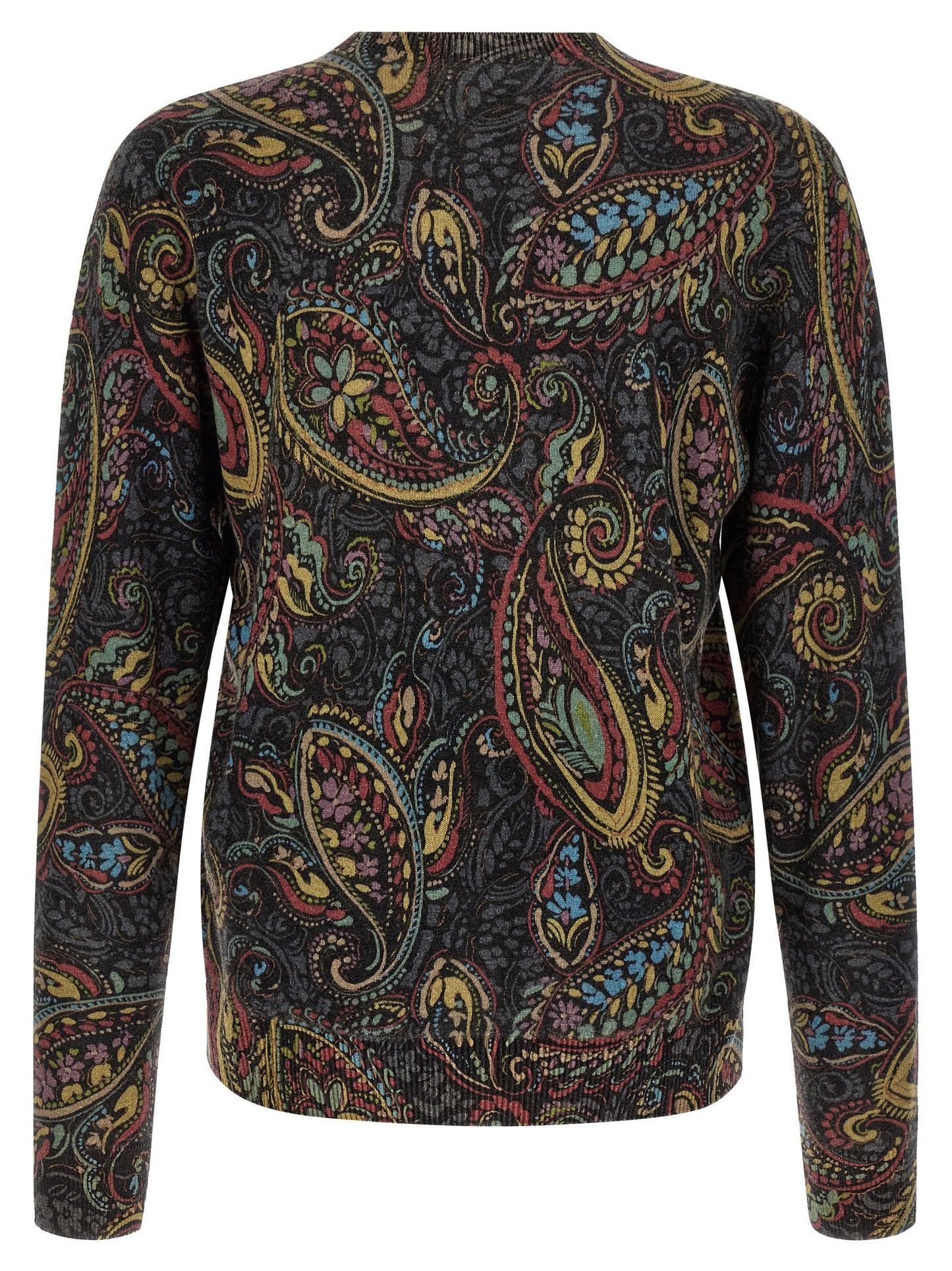 Cardigan by Etro for men in wool canvas multicolor, patterned & paisley showcases a luxurious silhouette, meticulously detailed with a sophisticated and for a refined finish.