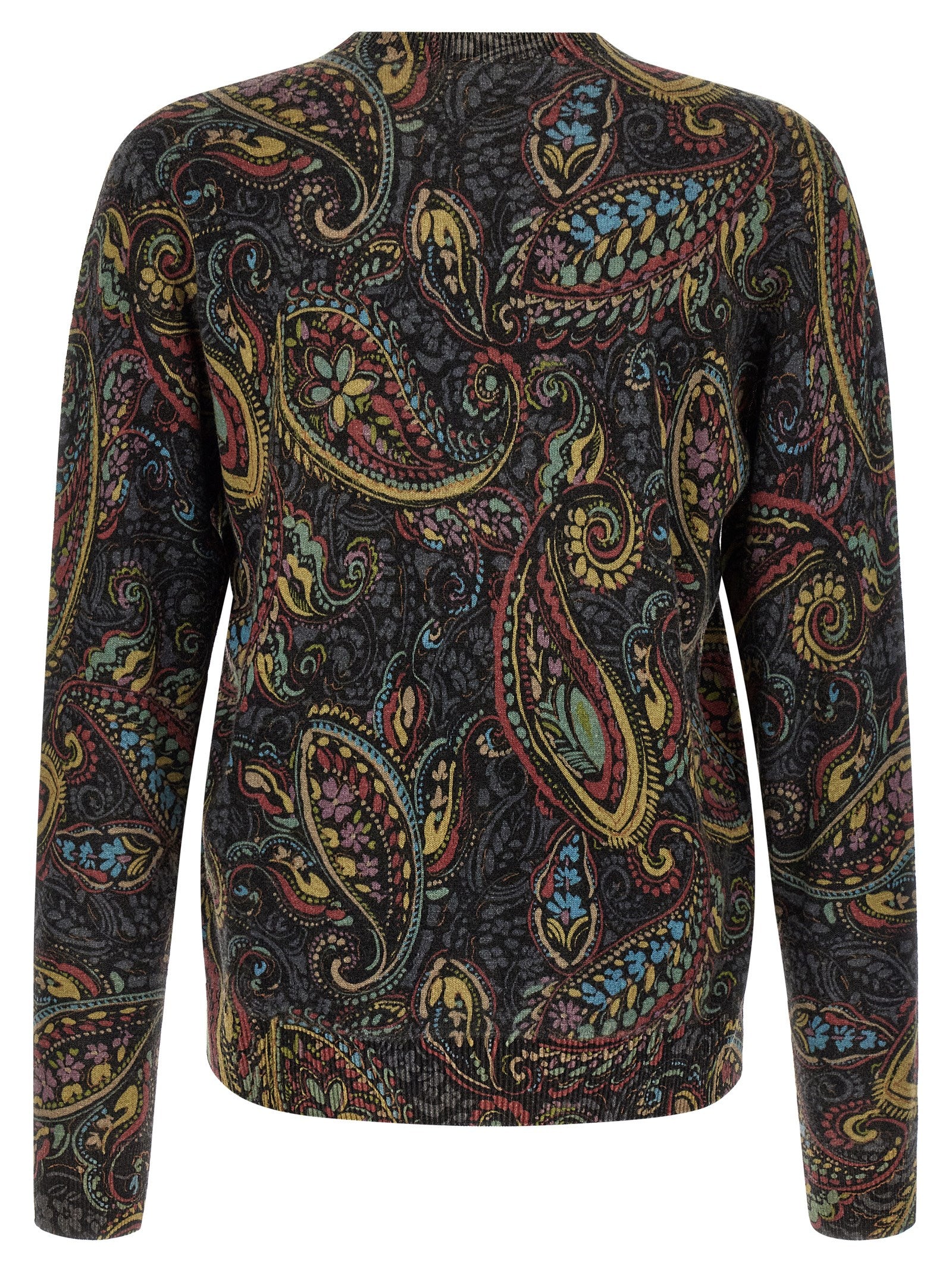 Cardigan by Etro for men in wool canvas multicolor, patterned & paisley showcases a luxurious silhouette, meticulously detailed with a sophisticated and for a refined finish.