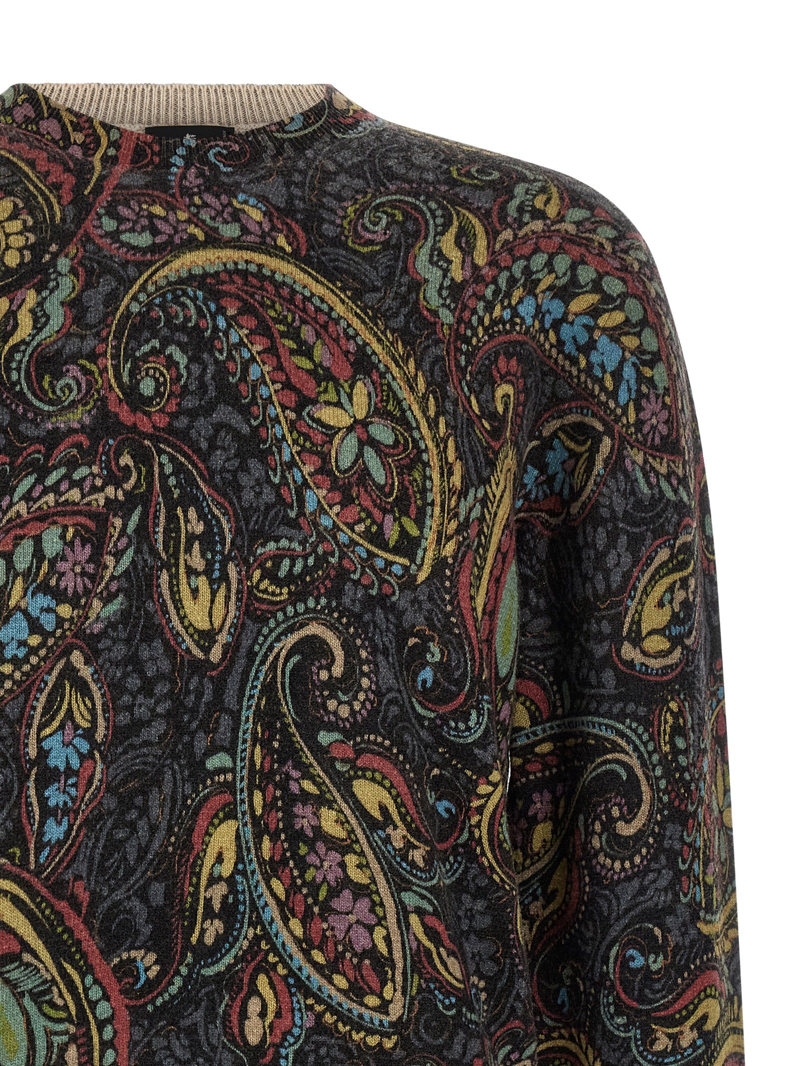 Cardigan by Etro for men in wool canvas multicolor, patterned & paisley features an impeccable silhouette, showcasing a sophisticated and detail for a truly impeccable finish.