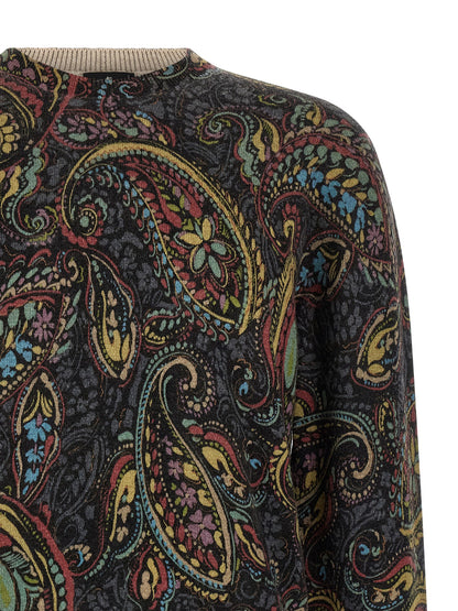 Cardigan by Etro for men in wool canvas multicolor, patterned & paisley features an impeccable silhouette, showcasing a sophisticated and detail for a truly impeccable finish.
