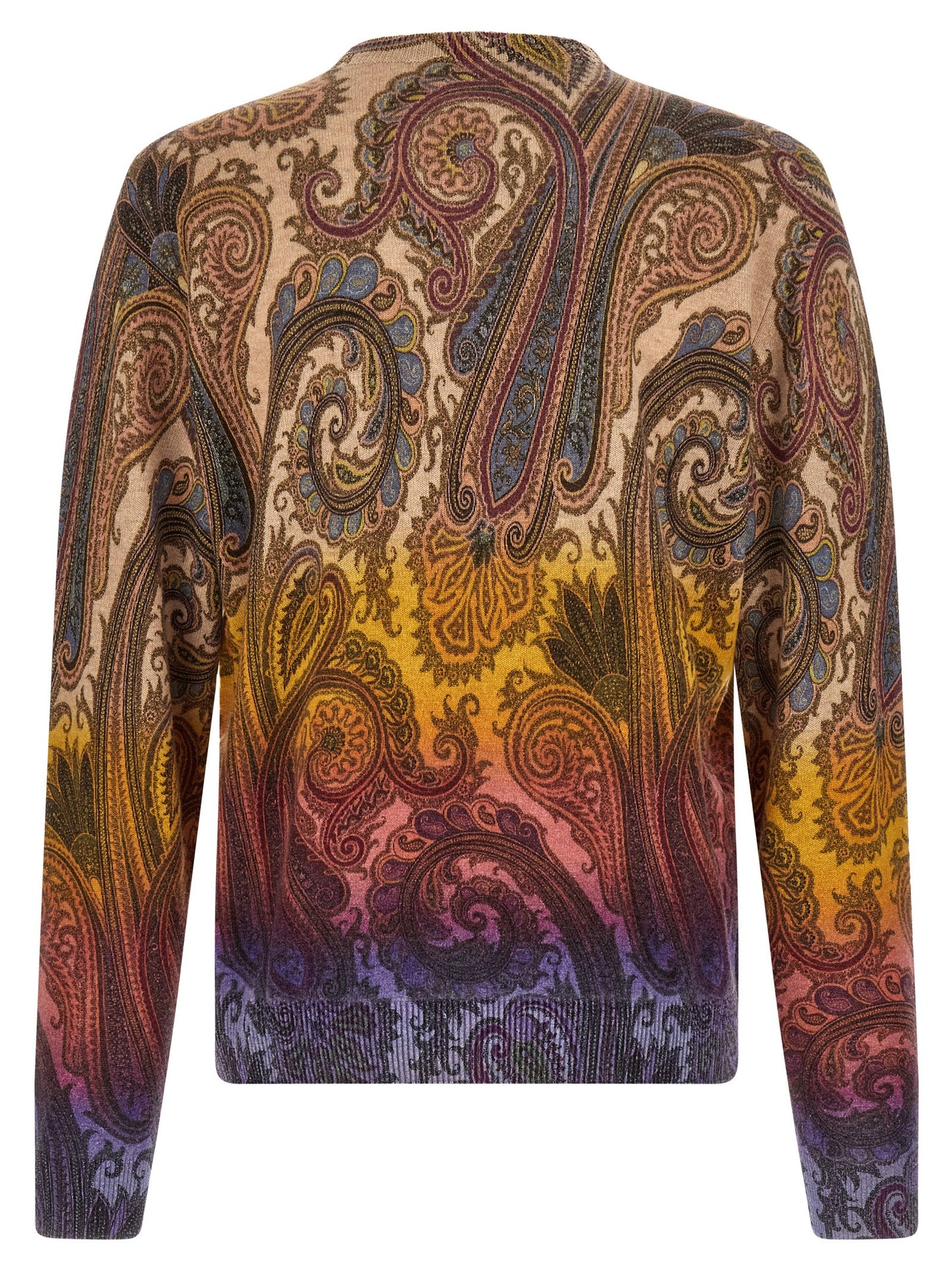 Cardigan by Etro for men in wool multicolor & paisley showcases a luxurious silhouette, meticulously detailed with a sophisticated and for a refined finish.