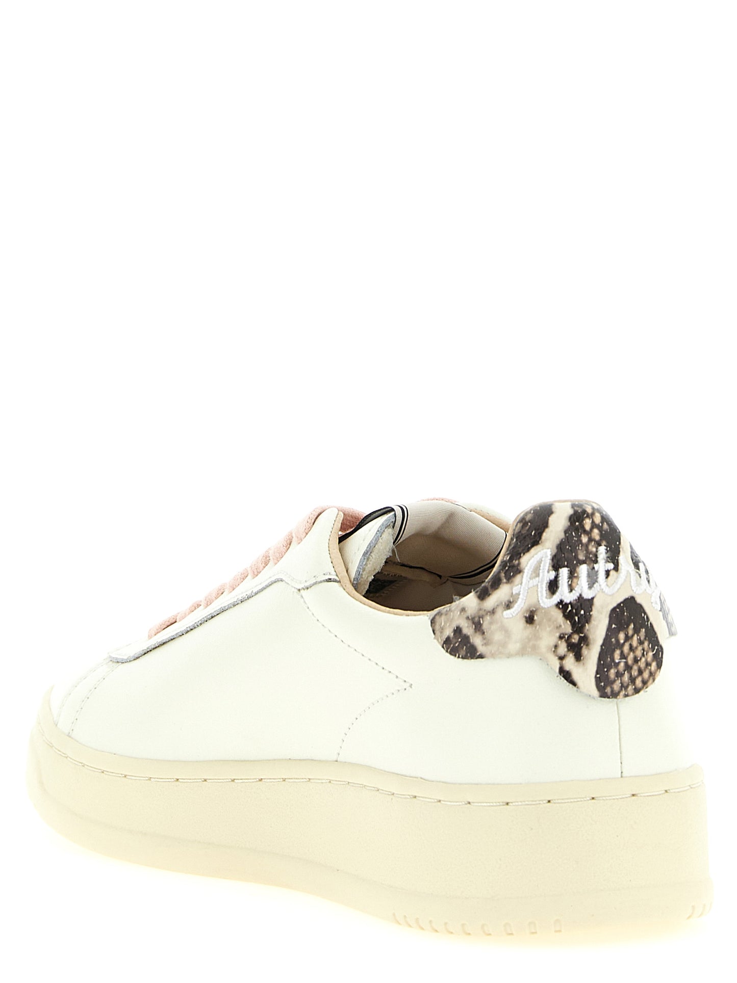 Sneakers by Autry for women in cowhide python leather multicolor & pink features an timeless silhouette from the Women's Low Top Cowhide Python Leather Sneakers collection, showcasing a signature low-top style with an timeless finish.