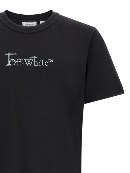 T-Shirt by Off-White for men in cotton black, orange & white features an on trend silhouette, perfectly showcasing a on trend and for an elevated aesthetic.