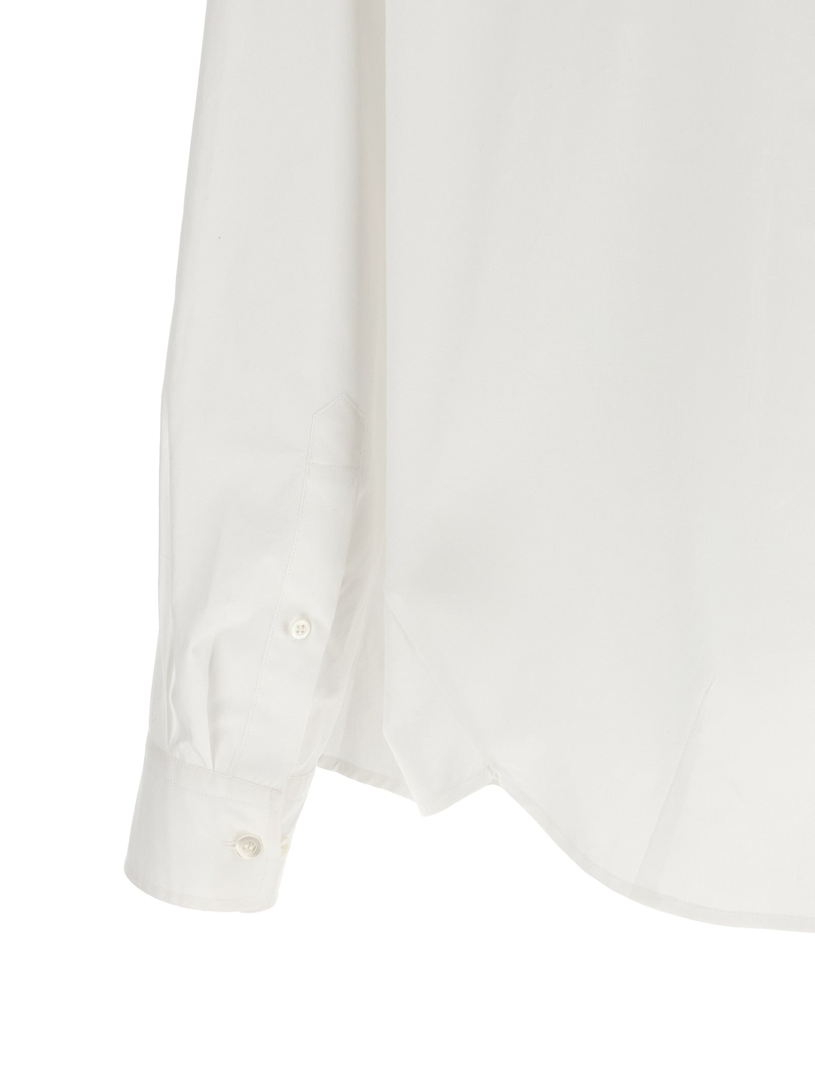 Blouse by Dries Van Noten for women in cotton sequins white showcases a sharp silhouette, elegantly detailed with a sharp and sharp .