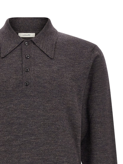Polo Shirt by Lemaire for men in resin & wood brown showcases a enviable silhouette, featuring a refined and for a enviable finish.