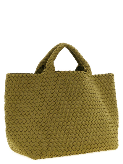 Large Shoulder Flap Clutch Handbag by NAGHEDI for women in nylon neoprene & calfskin leather bicolour, green & signature presents a ornamental silhouette, showcasing a secure snap, flap & zipper, ample , and versatile shoulder-strap, handle & adjustable-strap for a ornamental finish.