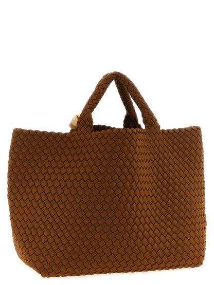 This Large Shoulder Flap Clutch Handbag by NAGHEDI for women in neoprene resin & calfskin leather and bicolour, brown, gold, green & signature presents a sculptural silhouette featuring a secure snap, flap & zipper, ample , and versatile shoulder-strap, handle, adjustable-strap & detachable-strap for a sculptural finish.