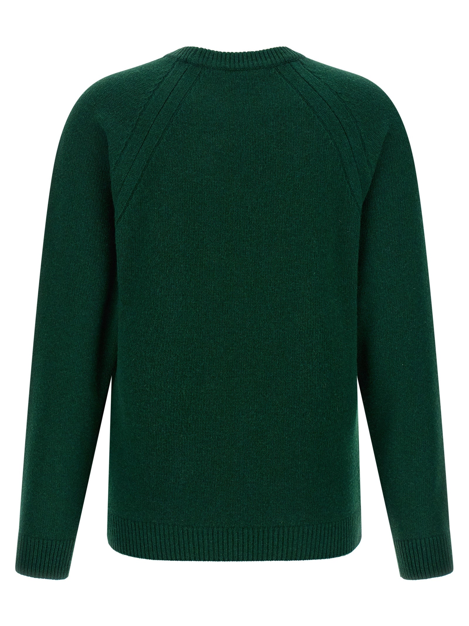 Cardigan by J.W.Anderson for women in wool bicolour, green & patterned features a nuanced silhouette with a refined crew neckline and nuanced detailing for a sophisticated look.
