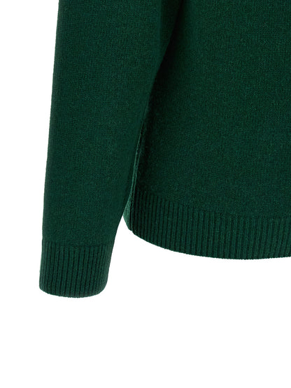 Cardigan by J.W.Anderson for women in wool bicolour, green & patterned features an impeccable silhouette, showcasing a sophisticated and detail for a truly impeccable finish.