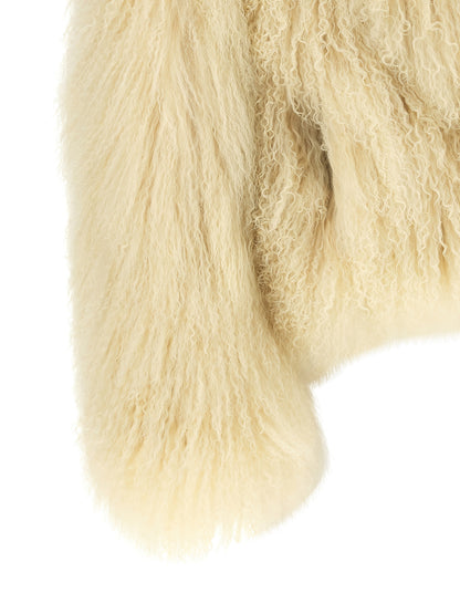 Jacket by BLANCHA for women in cashmere beige, cream & natural features a smart silhouette, perfectly accentuated by its unique and functional for a smart finish.