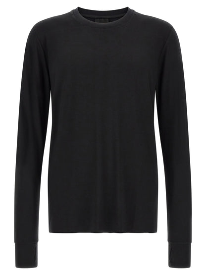 Cardigan by Thom Krom for men in viscose black features an crisp silhouette, showcasing a sophisticated crew neckline and long-sleeve detail for a truly crisp finish.