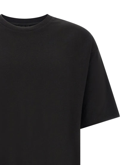 T-Shirt by Thom Krom for men in modal & cotton black & signature showcases a unassuming silhouette, artfully detailed with a refined and unassuming for a sophisticated, contemporary look.